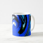 海波形 コーヒーマグカップ (正面右)