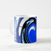 海波形 コーヒーマグカップ (正面左)