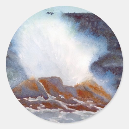 海波形 ラウンドシール (正面)