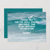 海波彼の誕生日ありがとうメッセージ サンキューカード (正面/裏面)