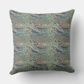 海波抽象芸術海底 クッション (裏面)