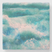 海波抽象芸術 ストーンコースター (正面)