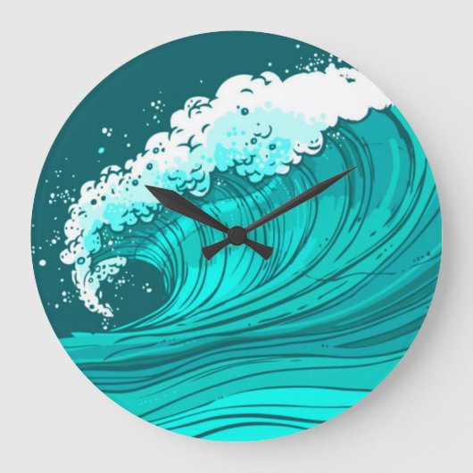 海波時計 ラージ壁時計 (正面)