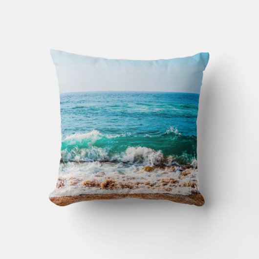 海波枕プリント クッション (正面)