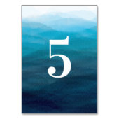 海波水色結婚の表番号カード テーブルナンバー (裏面)