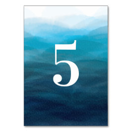 海波水色結婚の表番号カード テーブルナンバー