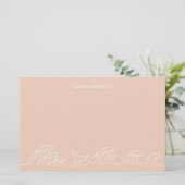 海波沿岸女子の文房具紙 便箋 (スタンド正面)