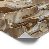 海波海岸風景 ポスター (角)