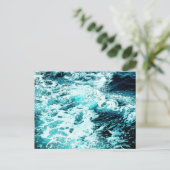 海波海泡水テクスチャ ポストカード (スタンド正面)