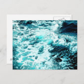 海波海泡水テクスチャ ポストカード (正面/裏面)