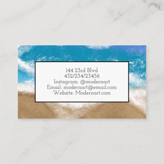 海波海浜沿岸 名刺 (裏面)