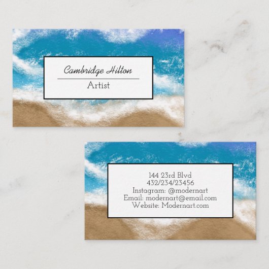 海波海浜沿岸 名刺 (正面/裏面)