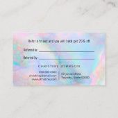 海波紹介カード 名刺 (裏面)