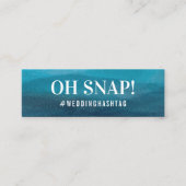 海波結婚のハッシュタグミニエンクロージャカード スキニー名刺 (正面)