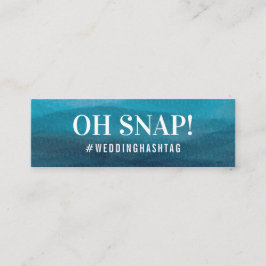 海波結婚のハッシュタグミニエンクロージャカード スキニー名刺