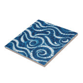 海波絞り染めデザイン タイル (側面)