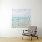 海波絵画の水色ライトブルー タペストリー (インサイチュ)