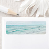 海波絵画の水色ライトブルー ラベル (インサイチュ)