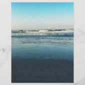 海波背景工芸品スクラップブック紙 (裏面)