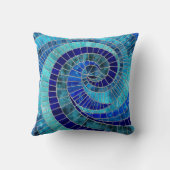 海波螺旋モザイクアート クッション (裏面)