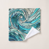 海波螺旋モザイク バスタオルセット (ウォッシュタオル)