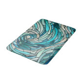 海波螺旋モザイク バスマット (アングル)