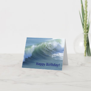 海波誕生日カード – 海好き用 カード