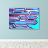 海波青模様 キャンバスプリント (インサイチュ (ウッドフロア))