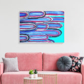 海波青模様 キャンバスプリント (インサイチュ (リビング))