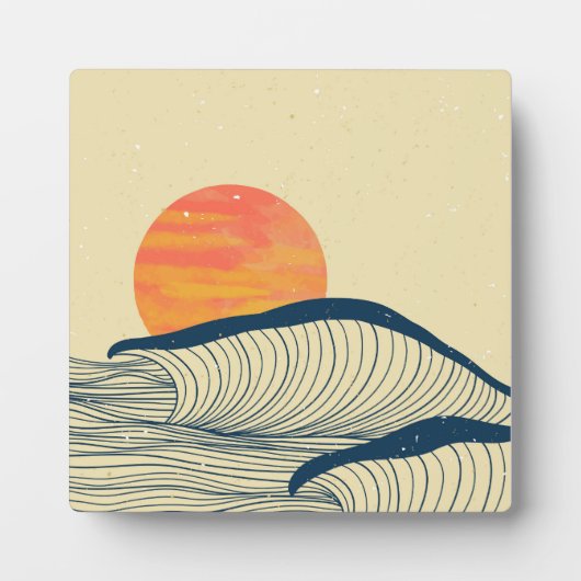 海波風景 フォトプラーク (正面)