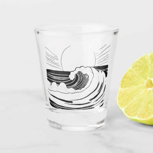 海波 ショットグラス (正面)