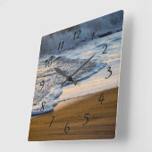 海波 スクエア壁時計 (傾斜)