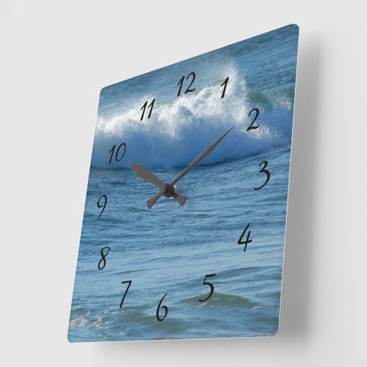 海波 スクエア壁時計 (傾斜)