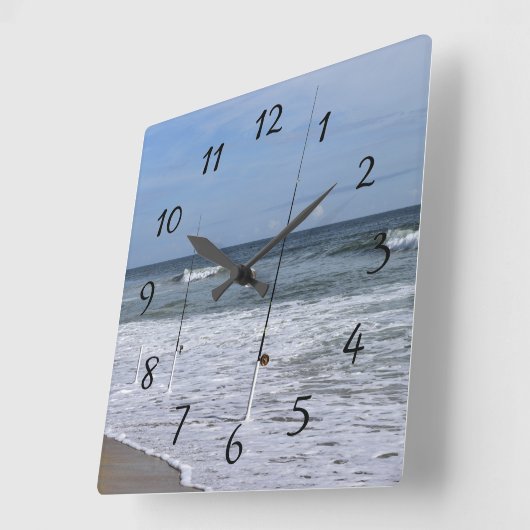 海波 スクエア壁時計 (傾斜)