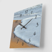 海波 スクエア壁時計 (傾斜)