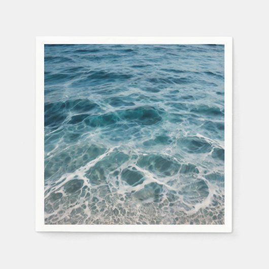 海波 スタンダードカクテルナプキン (正面)