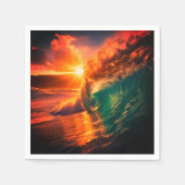 海波 スタンダードカクテルナプキン (正面)