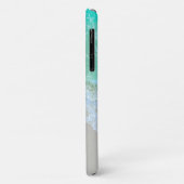 海波、ビーチ砂、ホワイトスクリプト名 Case-Mate iPhoneケース (裏面/左)