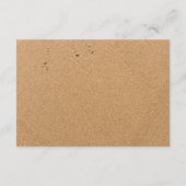 海波、ビーチ結婚式詳細 エンクロージャーカード (裏面)