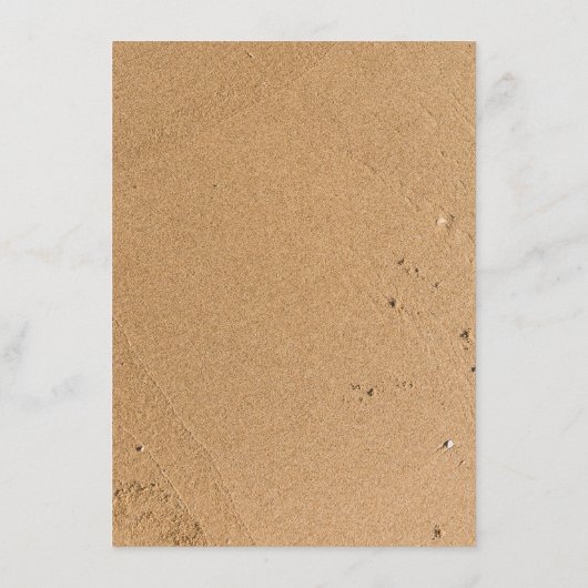 海波、ビーチ結婚式詳細 エンクロージャーカード (裏面)