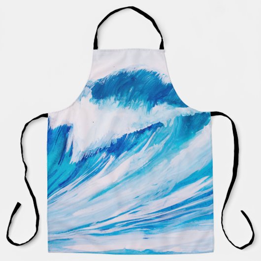 海波:ブルーマリン水カラー美しい。 エプロン (正面)