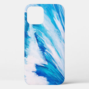 海波:ブルーマリン水カラー美しい。 iPhone 12ケース