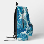 海波 プリントバックパック (左)