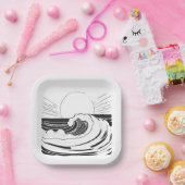 海波 ペーパープレート (パーティー)