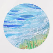 海波 ラベル (デザイン2)