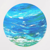 海波 ラベル (デザイン1)