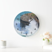 海波 ラージ壁時計 (ホーム)