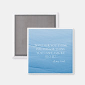 「海波」感動的引用文ヘンリーフォード冷蔵庫 マグネット (正面/裏面)