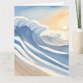 海波 | 水色（青） カード (正面)