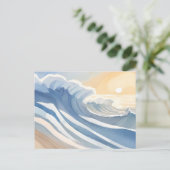 海波 | 水色（青） シーズンポストカード (スタンド正面)